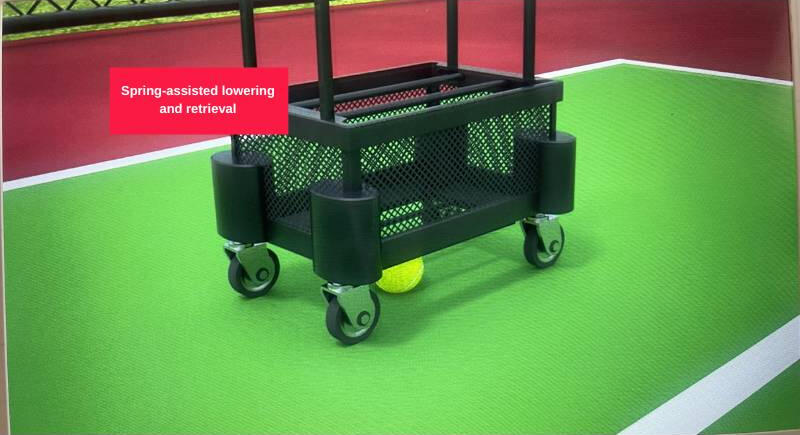 Spring-assisted lowering and retrieval