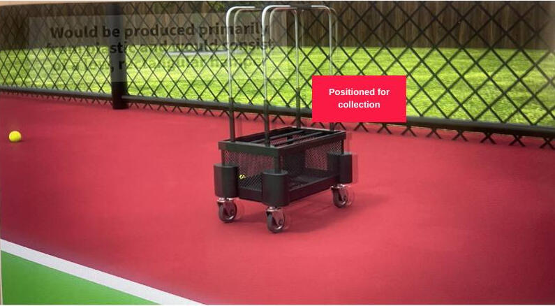 Positioned for collection